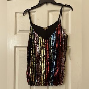 Lavish Sequin Tank Top